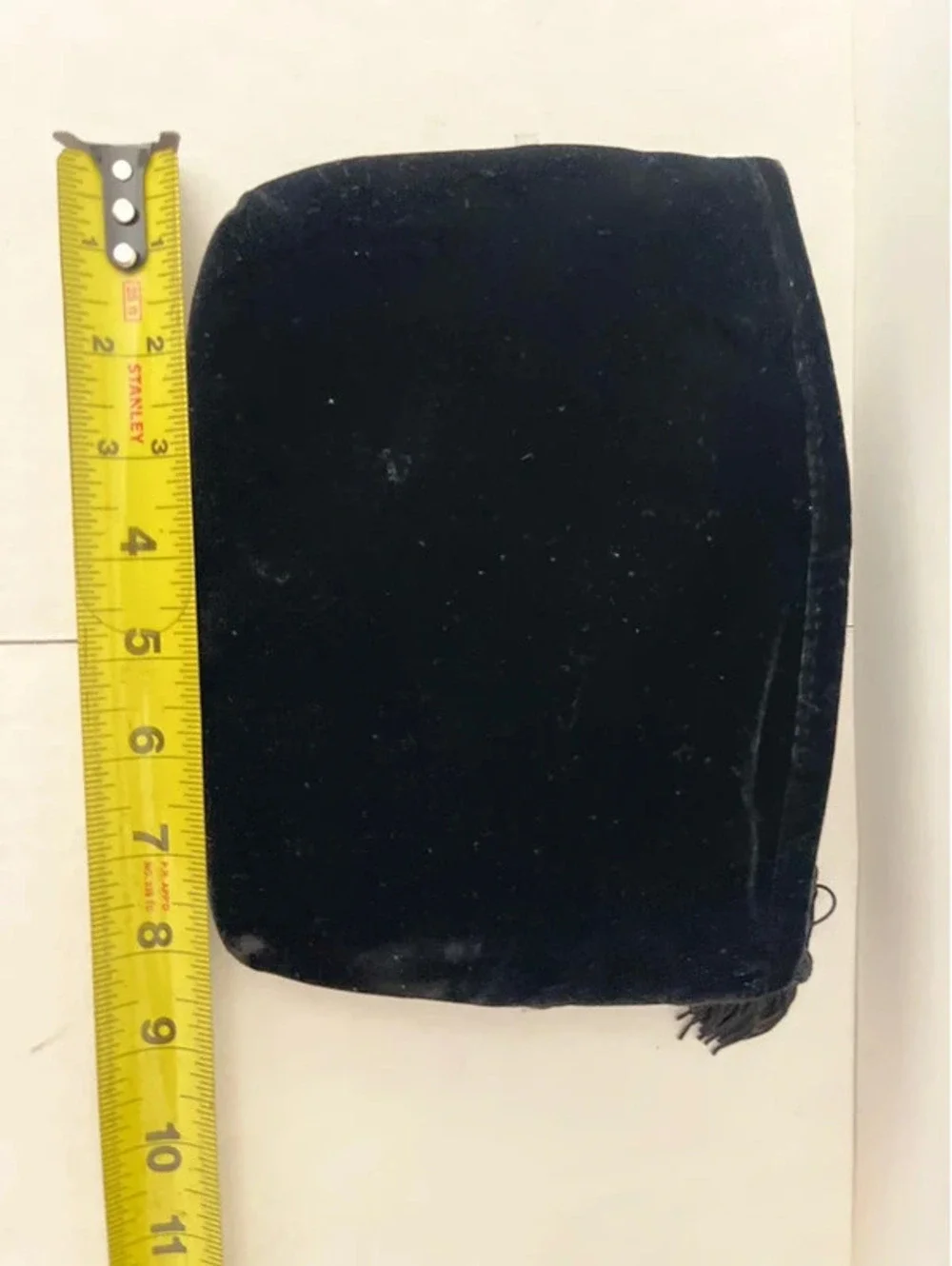Black velvet makeup cosmetic bag organizer travel bag